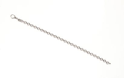 Forçat-link bracelet
in 18k white gold 750°/°°.
Length:...