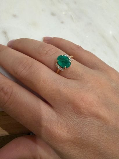 Ring
made of 18k yellow gold (750°/°°) set...