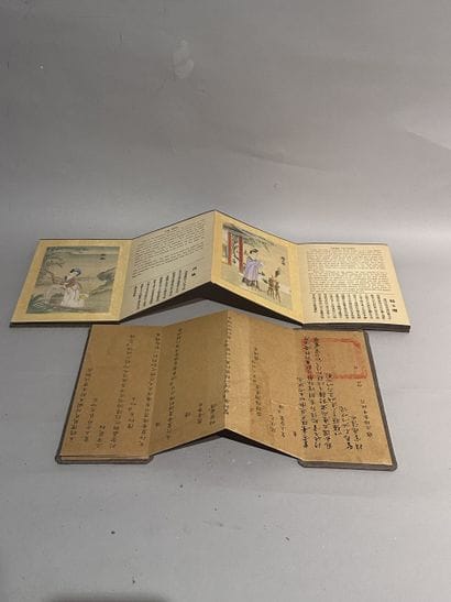 CHINA
BOOK illustrated with gouache paintings...