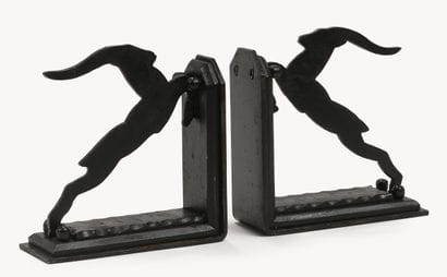 Work from the 1930s
Ibex 
Pair of wrought-iron...