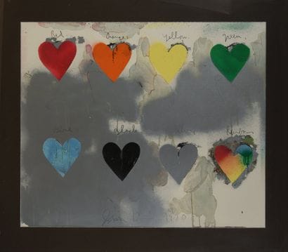 Jim DINE (né en 1935)
 les 8 coeurs (Right...