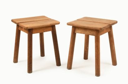 Work from the 1950s
Pair of stained beech...