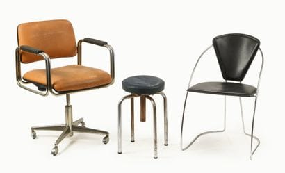 Travail XX ème
Ensemble comprenant deux fauteuils...