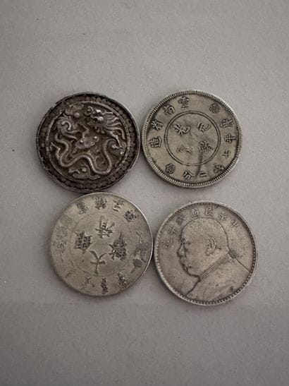 CHINA and VIETNAM
Three silver and metal...