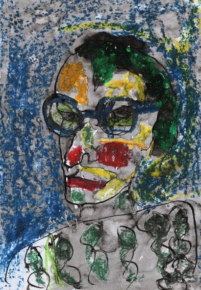 Armand AVRIL (1926-2025)
Autoportrait aux...