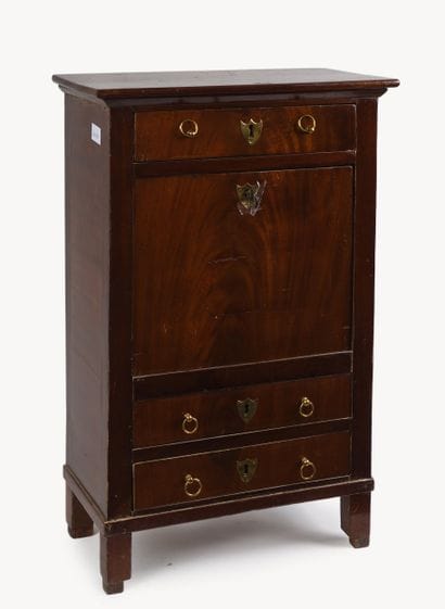 Mahogany and mahogany-veneered secretary...