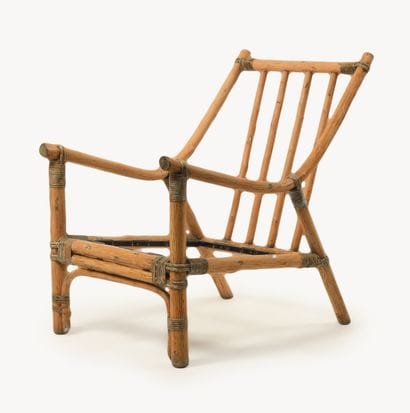 Work from the 1960s
Armchair with a bamboo...