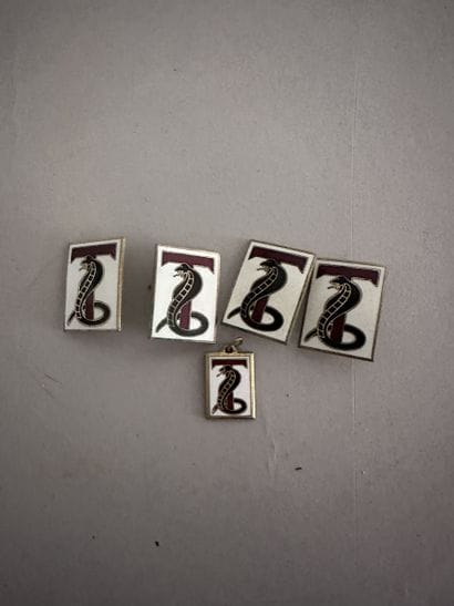 France
Lot de 5 insignes du navire 