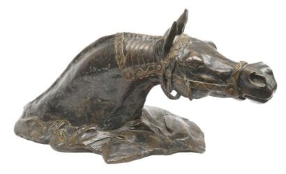 Contemporary Art
Horse Head
Bronze-patinated...