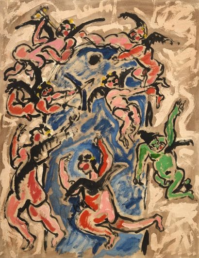 Armand AVRIL (1926-2025)
Les Anges à la fontaine,...