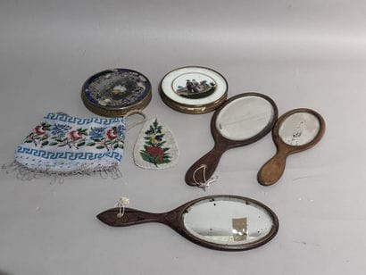 Assortment of various display items: two...