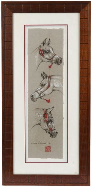 Marine OUSSEDIK (née en 1967)
Etudes de chevaux,...