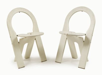 Roger TALLON (1929 - 2011)
Paire de chaises...
