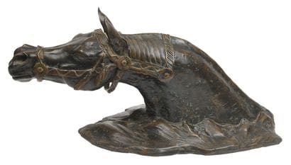 Contemporary Art
Horse Head
Bronze-patinated...