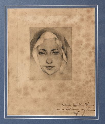 Marcel DYF (1899-1985)
Portrait de religieuse,...