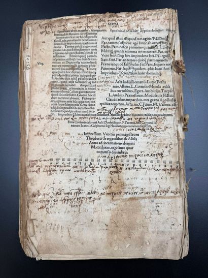 Incunable de Venise 1490
Les Comédies de...