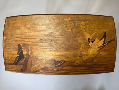 Etablissements Gallé
Side table in wood veneer...