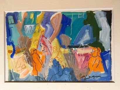 Pierre Ambrogiani, 1907-1985
Scène d'intérieur
Gouache...