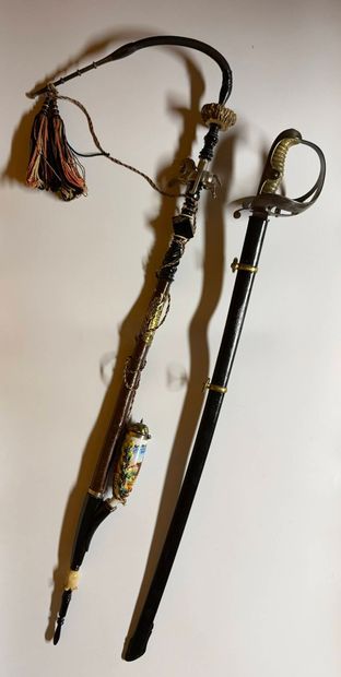 Lot including
- German reservist pipe. Length:...