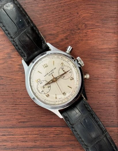 Baume et Mercier Chronograph
Champagne dial...