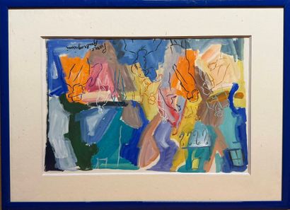 Pierre Ambrogiani, 1907-1985
Scène d'intérieur
Gouache...