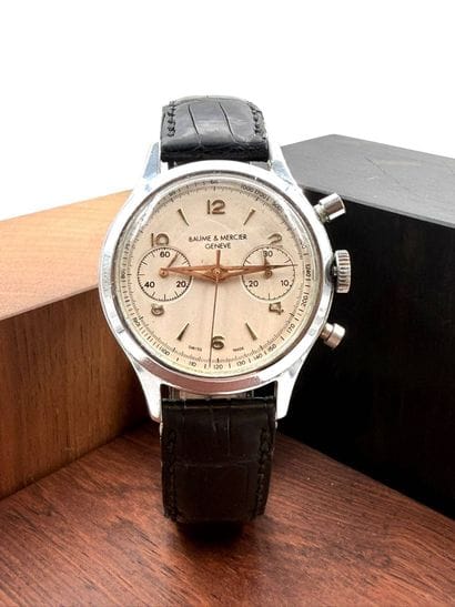 Baume et Mercier Chronograph
Champagne dial...