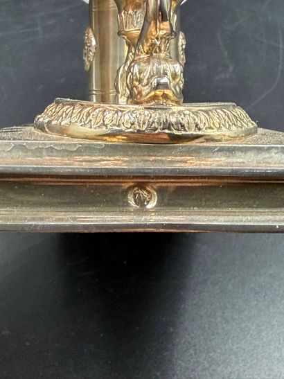 Paire de salières de table en argent (950)
(Cérès,...