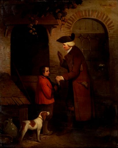 VALERIO Théodore, 1819-1879,
La réprimande,...