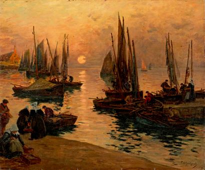 LEGOUT-GÉRARD Fernand, 1856-1924, 
Bateaux...