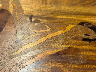 Etablissements Gallé
Side table in wood veneer...