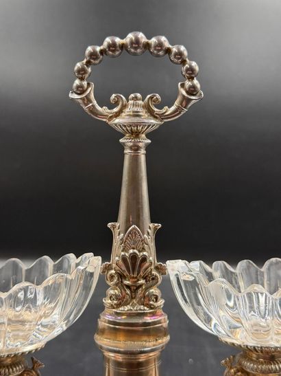Paire de salières de table en argent (950)
(Cérès,...