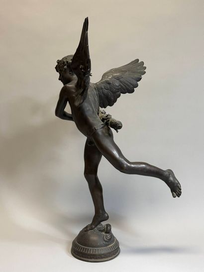 Adolphe ITASSE, 1829-1893
L'amour vainqueur
Bronze,...