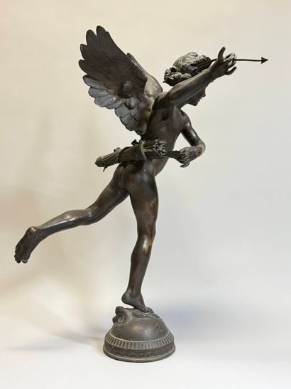 Adolphe ITASSE, 1829-1893
L'amour vainqueur
Bronze,...