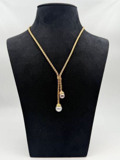 Negligee necklace in 18K (750) yellow gold
(eagle's...
