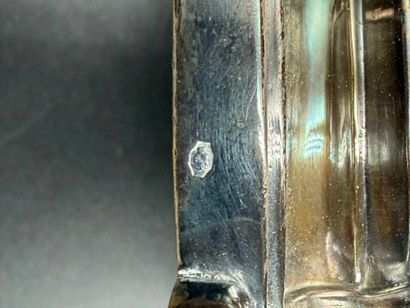 Martial FRAY Paire de chandeliers en argent...