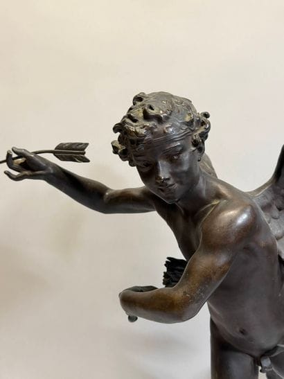 Adolphe ITASSE, 1829-1893
L'amour vainqueur
Bronze,...