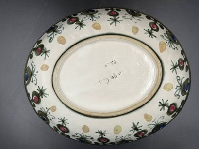 L'HELGUEN André (1935-2017)
Oval dish with...