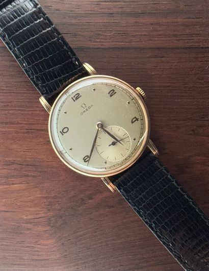 OMEGA
Men's watch in 14k yellow gold, JUMBO...