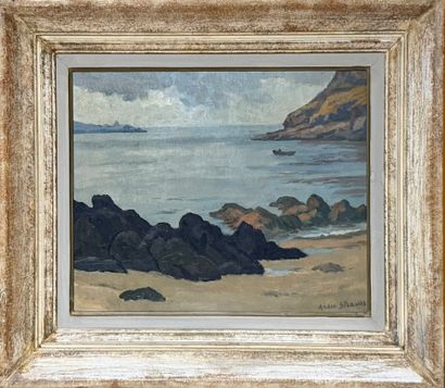 André STRAUSS, 1885-1971
Bord de mer à Saint-Cast
Huile...