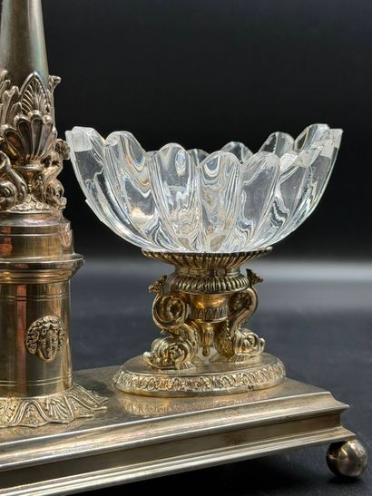 Paire de salières de table en argent (950)
(Cérès,...
