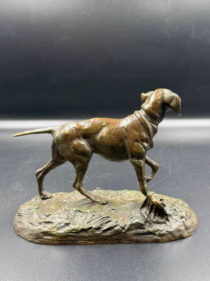 P.TIER
Le chien de chasse
Bronze à patine...