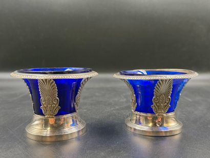 Paire de salières de table en argent (925)
(Cérès,...