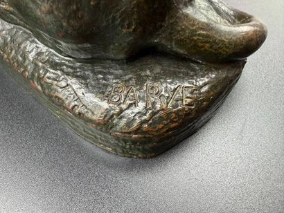 Louis Antoine BARYE, d'après
Le lion
bronze...