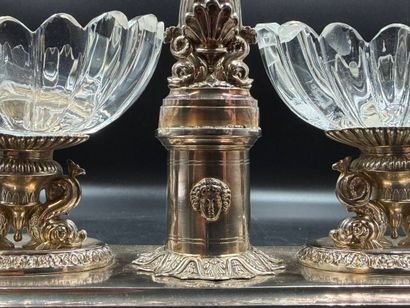 Paire de salières de table en argent (950)
(Cérès,...