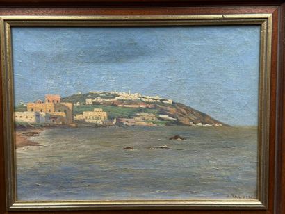 TAUPIN Jules (1863-1932)
Bord de mer en Tunisie,...