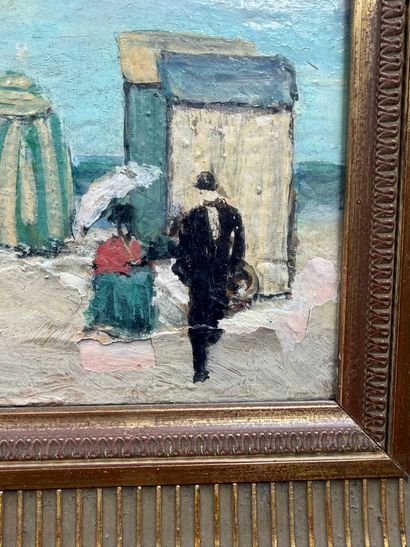 Pierre DAVAIN-LESAGE (1908-?)
Plage de Deauville
Huile...