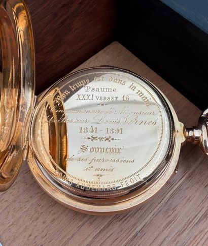 Louis AUDEMARS Gousset watch
in 18K (750)...