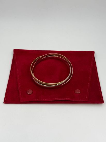CARTIER
Three-tone 18K (750) gold bracelet,...