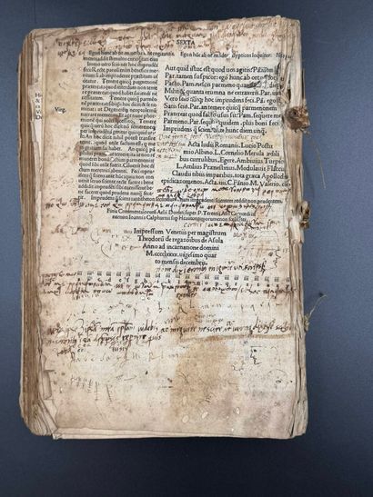 Incunable de Venise 1490
Les Comédies de...