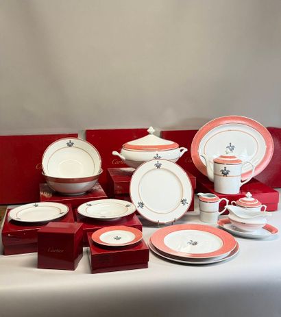 CARTIER
Service de table en porcelaine de...